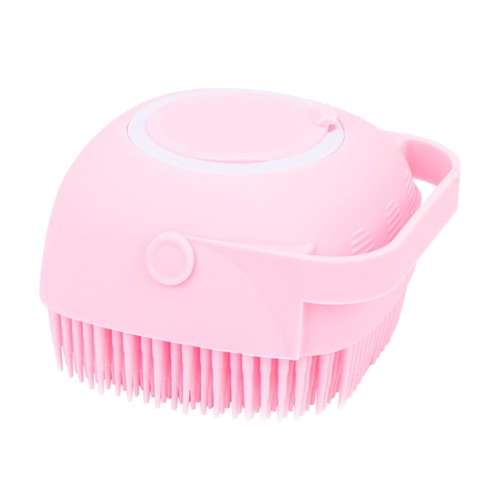 Cute Dog Bath Brush – Soft Silicone Pet Grooming Tool for Gentle and Effective Cleaning, Massaging & Shedding Removal