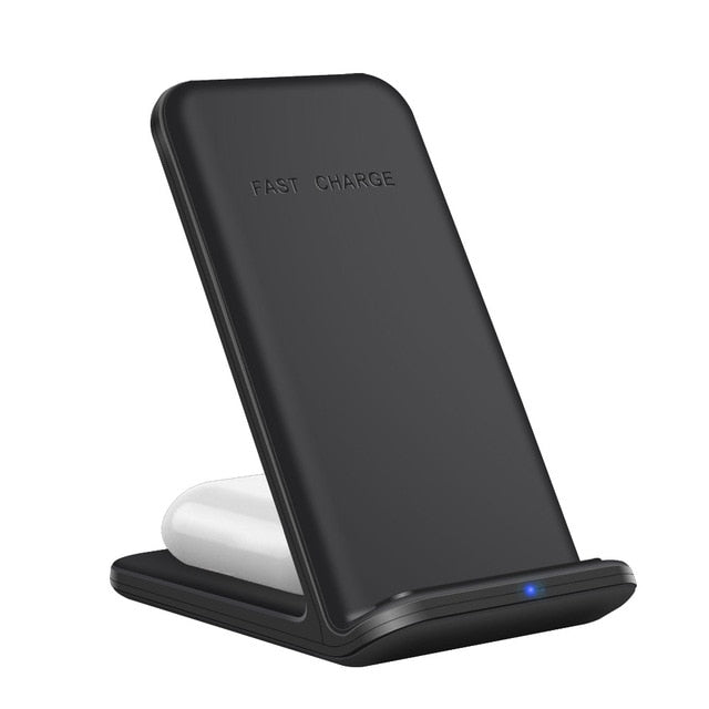 3-in-1 Wireless Fast Charger Dock Station – 15W Qi-Certified Charging Stand for iPhone, Apple Watch, and AirPods