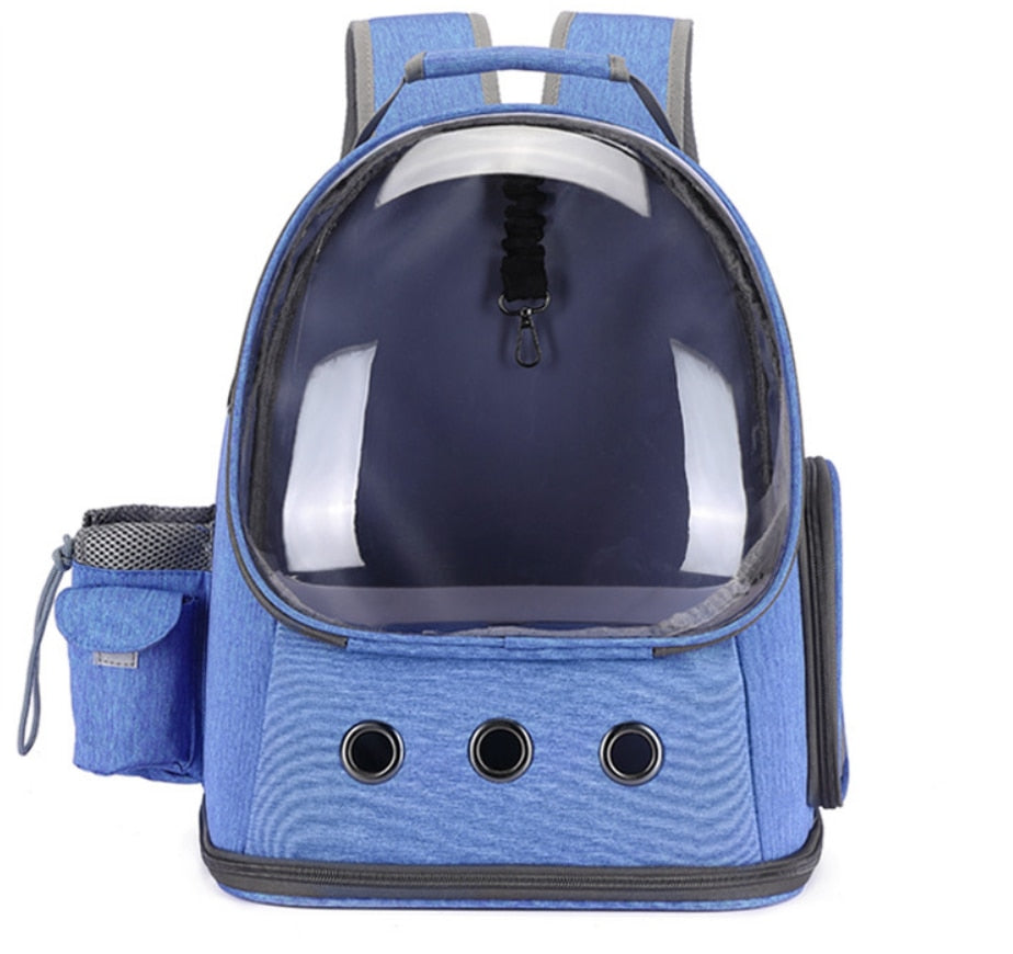 Expandable Cat Carrier Backpack Space Capsule – Bubble Window Pet Carrier for Cats and Small Puppies, Fits Up to 12 lbs