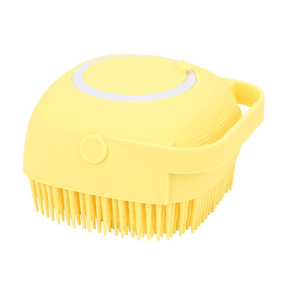 Cute Dog Bath Brush – Soft Silicone Pet Grooming Tool for Gentle and Effective Cleaning, Massaging & Shedding Removal