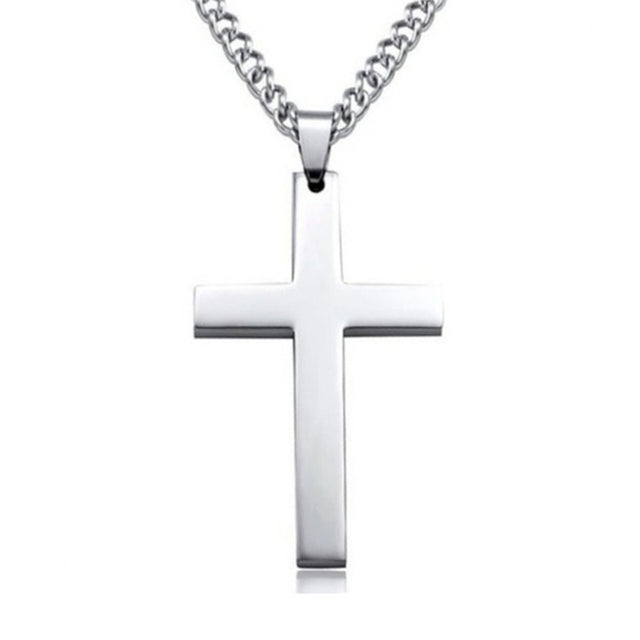 Elegant Christian Cross Necklace – Titanium and Stainless Steel Pendant, Stylish Gold and Black Choker for Men and Women, Perfect Gift for All Occasions