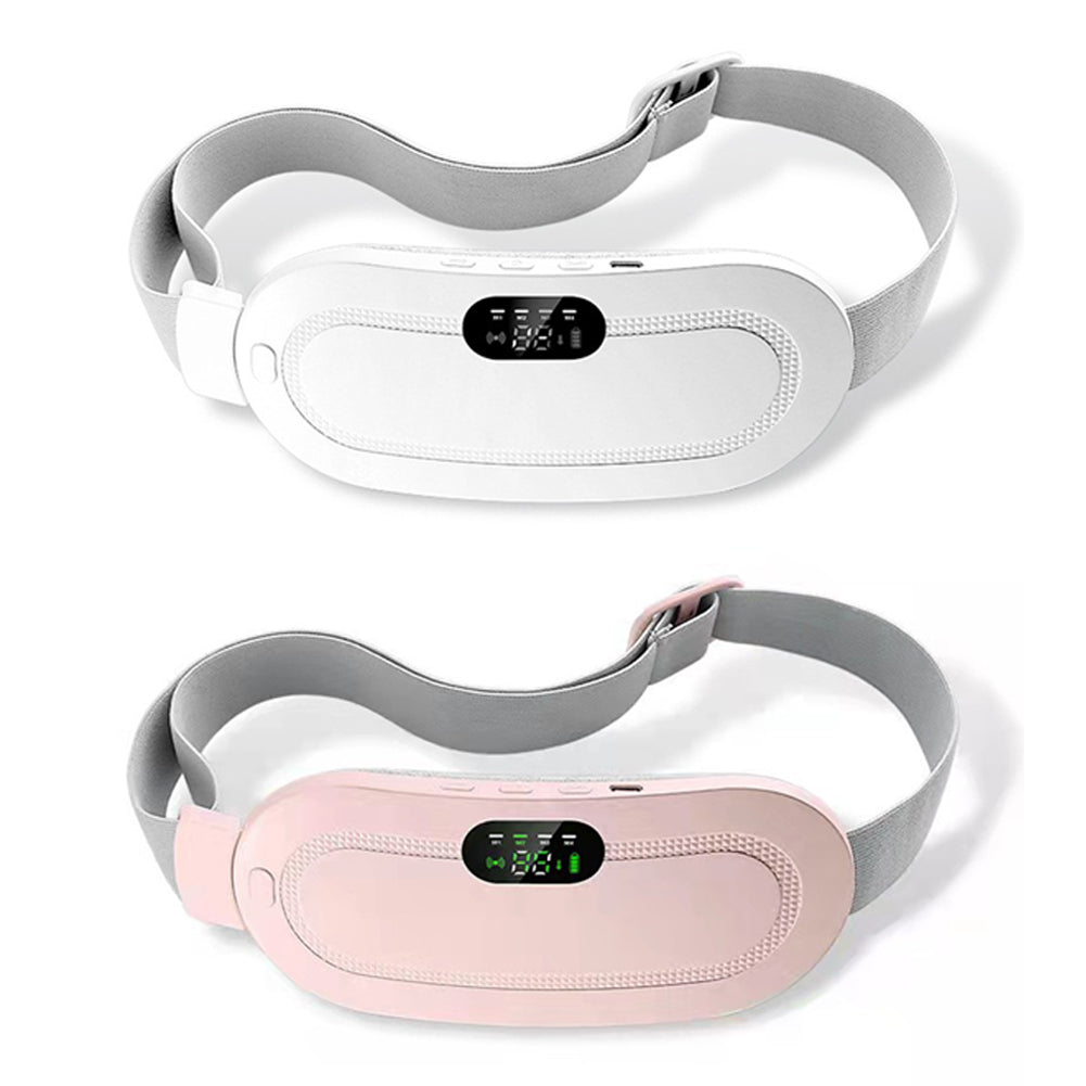 Abdominal Massage Belt – Wireless Slimming Belt with 4 Vibration Modes, Heating Function, and Adjustable Temperature Control for Weight Loss and Blood Flow Improvement