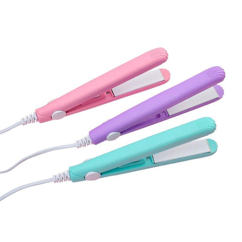 Mini Ceramic Hair Straightener – Portable Hair Curler and Styler, Compact Design with Protective Case, Suitable for All Hair Types