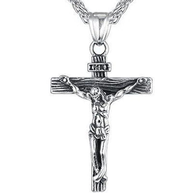 Elegant Christian Cross Necklace – Titanium and Stainless Steel Pendant, Stylish Gold and Black Choker for Men and Women, Perfect Gift for All Occasions