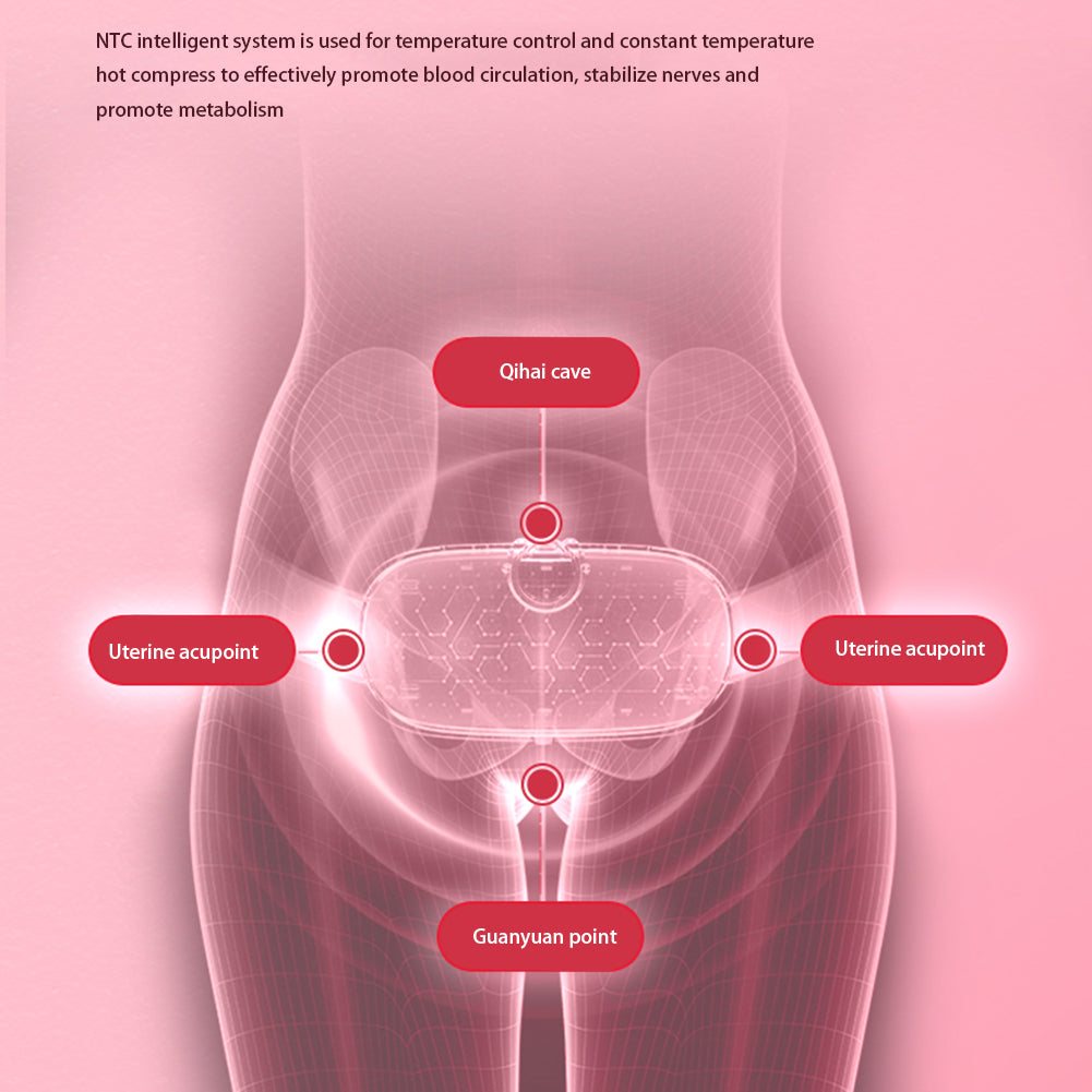 Abdominal Massage Belt – Wireless Slimming Belt with 4 Vibration Modes, Heating Function, and Adjustable Temperature Control for Weight Loss and Blood Flow Improvement