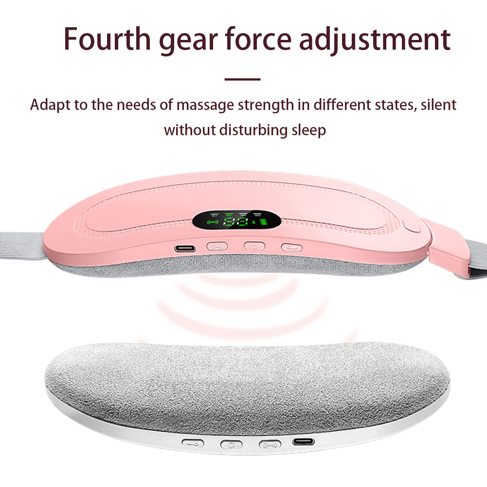 Abdominal Massage Belt – Wireless Slimming Belt with 4 Vibration Modes, Heating Function, and Adjustable Temperature Control for Weight Loss and Blood Flow Improvement