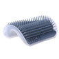 Cat Self-Groomer Corner Brush – Wall-Mounted Cat Massage Brush with Catnip Attraction, Easy to Install and Clean, Reduces Shedding and Hairballs