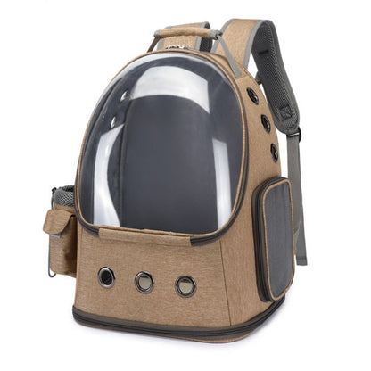 Expandable Cat Carrier Backpack Space Capsule – Bubble Window Pet Carrier for Cats and Small Puppies, Fits Up to 12 lbs