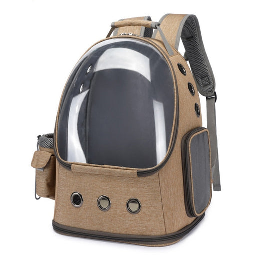 Expandable Cat Carrier Backpack Space Capsule – Bubble Window Pet Carrier for Cats and Small Puppies, Fits Up to 12 lbs