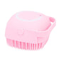 Cute Dog Bath Brush – Soft Silicone Pet Grooming Tool for Gentle and Effective Cleaning, Massaging & Shedding Removal