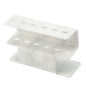 8-Hole Dust-Proof Acrylic Eyelash Tweezers Holder – Marble Tweezer Stand Display Organizer with Cover for Lash Extensions (Black)