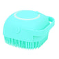 Cute Dog Bath Brush – Soft Silicone Pet Grooming Tool for Gentle and Effective Cleaning, Massaging & Shedding Removal