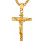 Elegant Christian Cross Necklace – Titanium and Stainless Steel Pendant, Stylish Gold and Black Choker for Men and Women, Perfect Gift for All Occasions