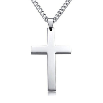 Elegant Christian Cross Necklace – Titanium and Stainless Steel Pendant, Stylish Gold and Black Choker for Men and Women, Perfect Gift for All Occasions
