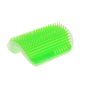 Cat Self-Groomer Corner Brush – Wall-Mounted Cat Massage Brush with Catnip Attraction, Easy to Install and Clean, Reduces Shedding and Hairballs