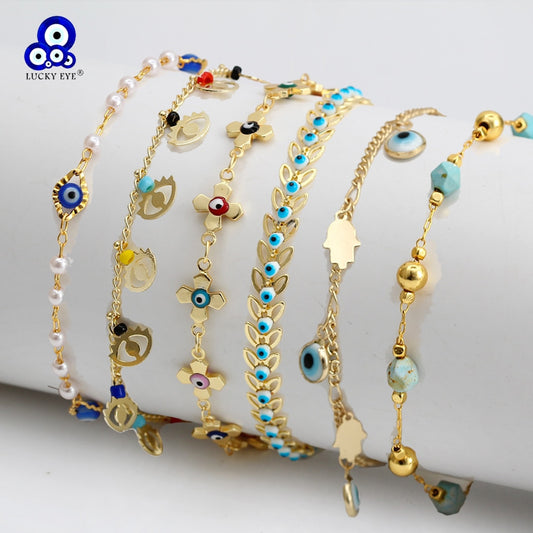 Elegant Charm Bracelet – High-Quality Copper with Pearls and Natural Stones, Perfect Accessory for Any Outfit, Ideal Gift for All Occasions