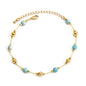 Elegant Charm Bracelet – High-Quality Copper with Pearls and Natural Stones, Perfect Accessory for Any Outfit, Ideal Gift for All Occasions