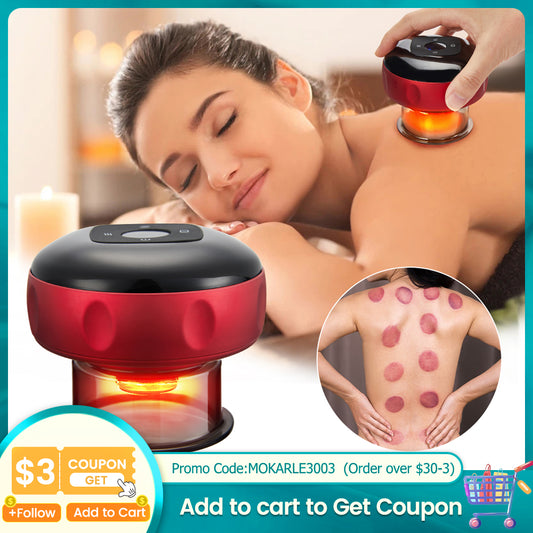 Anti-Cellulite Therapy Massager – 3-in-1 Cupping, Scraping & Red Light Therapy Device for Cellulite Reduction