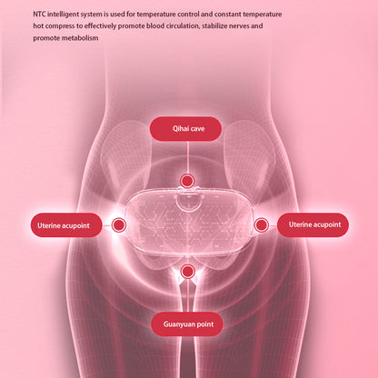 Abdominal Massage Belt – Wireless Slimming Belt with 4 Vibration Modes, Heating Function, and Adjustable Temperature Control for Weight Loss and Blood Flow Improvement