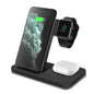 3-in-1 Wireless Fast Charger Dock Station – 15W Qi-Certified Charging Stand for iPhone, Apple Watch, and AirPods