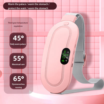 Abdominal Massage Belt – Wireless Slimming Belt with 4 Vibration Modes, Heating Function, and Adjustable Temperature Control for Weight Loss and Blood Flow Improvement