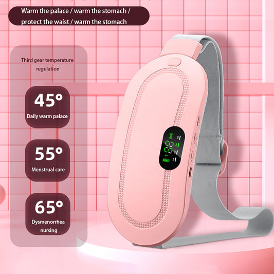 Abdominal Massage Belt – Wireless Slimming Belt with 4 Vibration Modes, Heating Function, and Adjustable Temperature Control for Weight Loss and Blood Flow Improvement