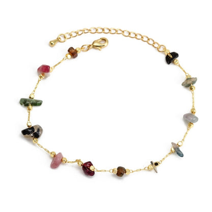 Elegant Charm Bracelet – High-Quality Copper with Pearls and Natural Stones, Perfect Accessory for Any Outfit, Ideal Gift for All Occasions