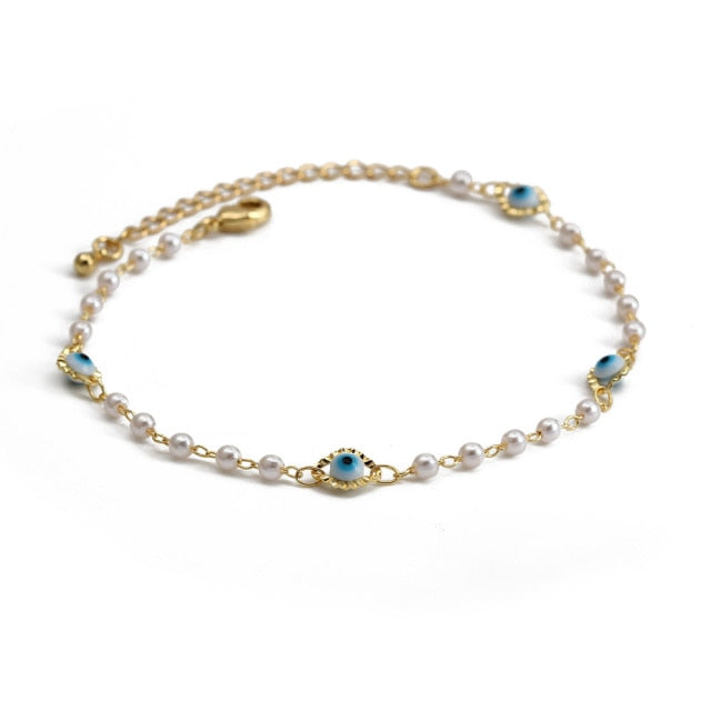 Elegant Charm Bracelet – High-Quality Copper with Pearls and Natural Stones, Perfect Accessory for Any Outfit, Ideal Gift for All Occasions